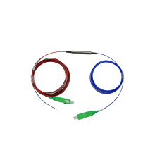 Manufacturing 1 in 2 out FWDM optical fiber splitter with SC connector for FTTX